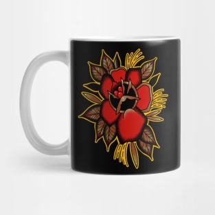 Traditional Tattoo style rose Mug